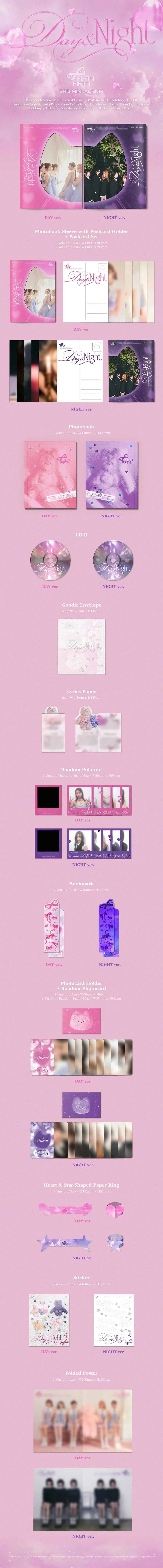 fifty fifty - 3rd mini album [day & night]