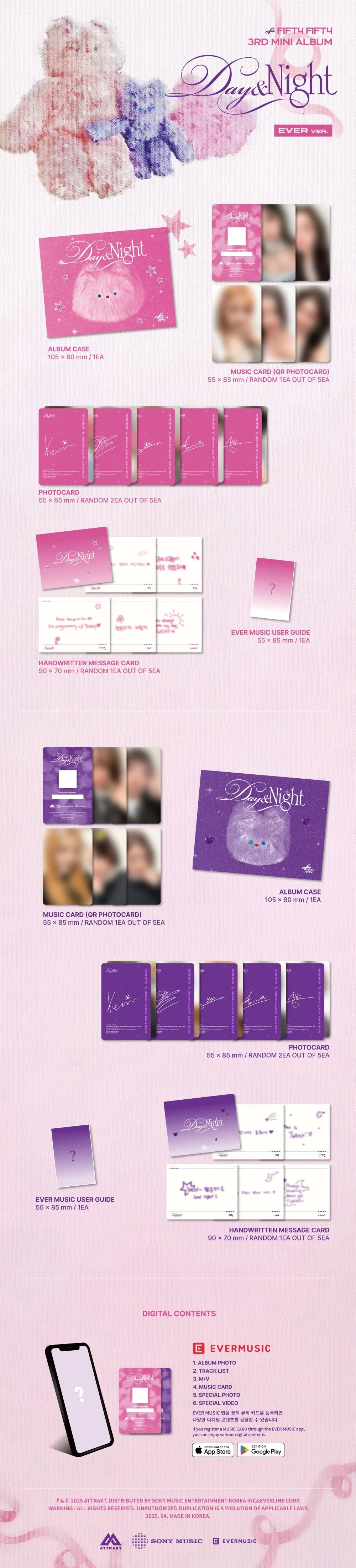 fifty fifty - 3rd mini album [day & night] ever ver. (day ver.)