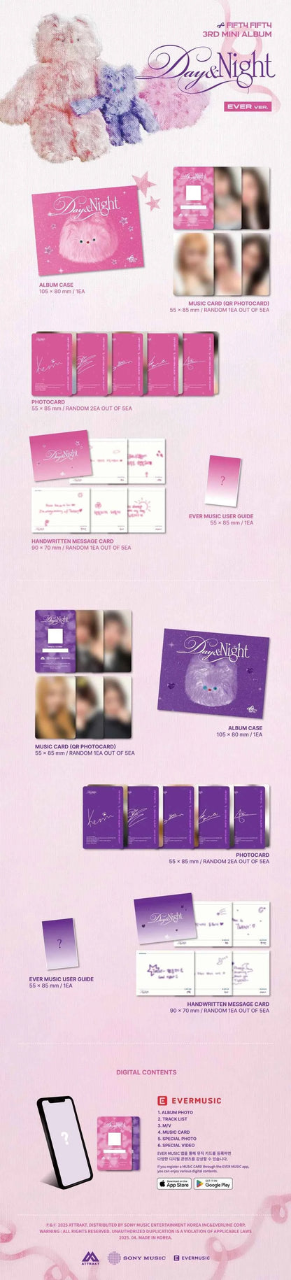 fifty fifty - 3rd mini album [day & night] ever ver. (night ver.)