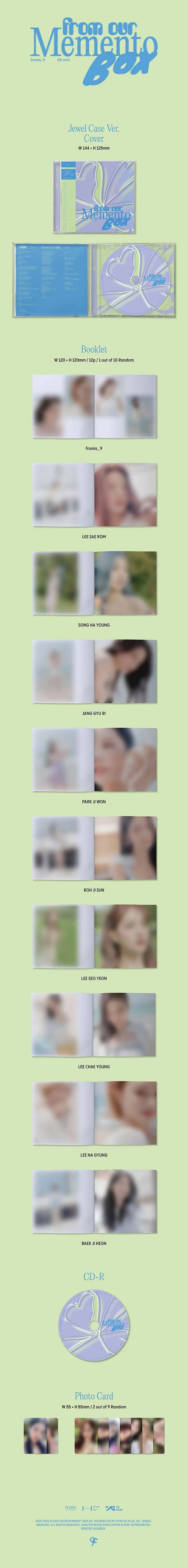 fromis_9 - from our memento box [5th mini album] jewel case ver.