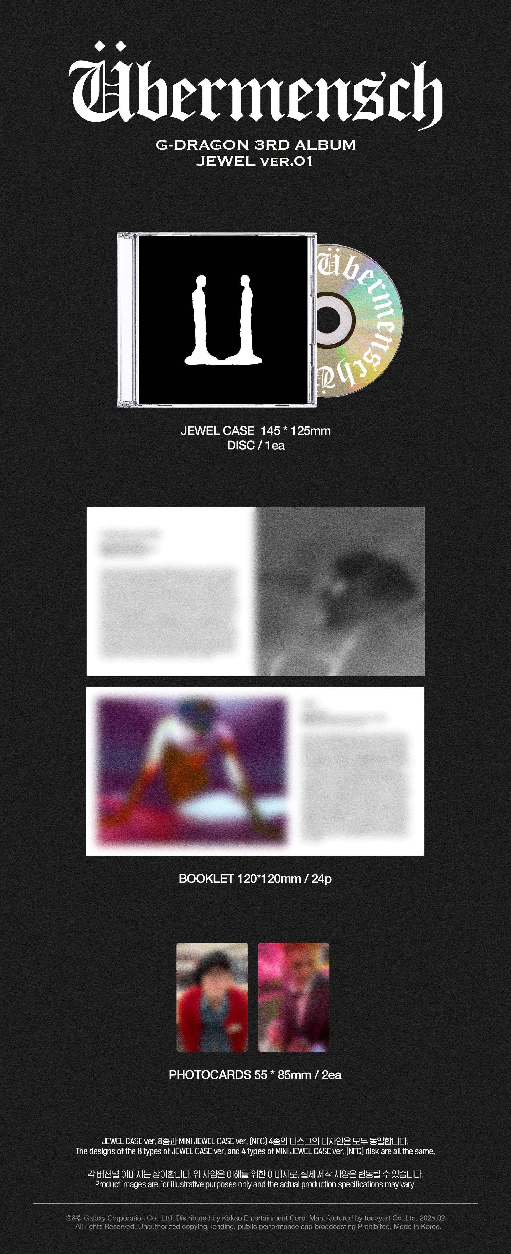 g-dragon - 3rd album [übermensch] jewel ver.