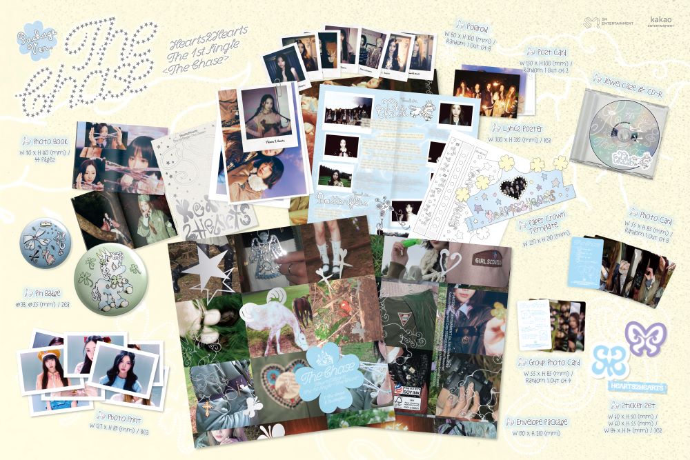 hearts2hearts - 1st single album [the chase] package ver.