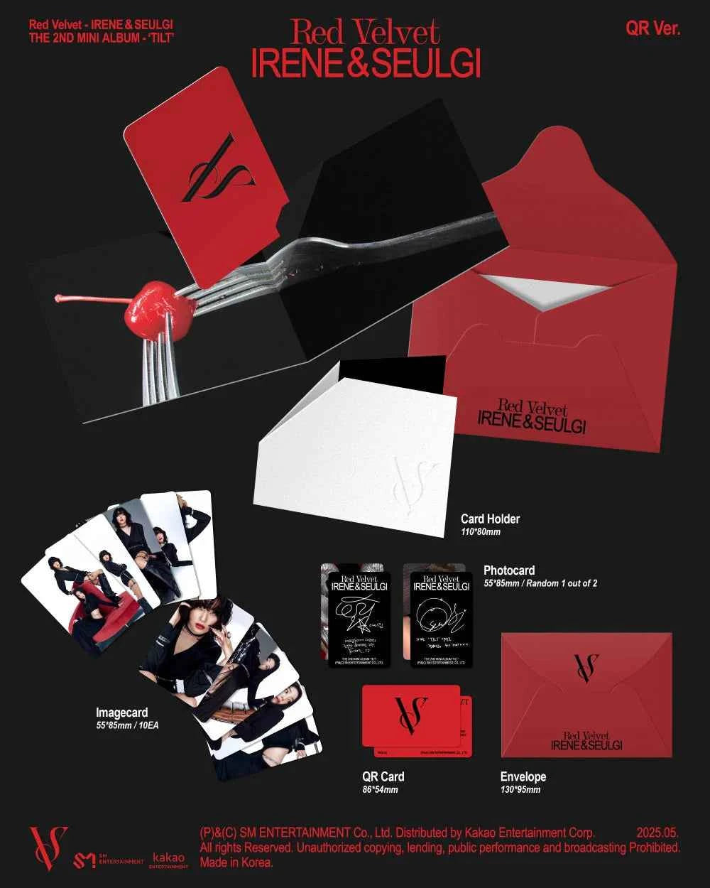 irene & seulgi (red velvet) - 2nd mini album [tilt] qr ver. (smart album)