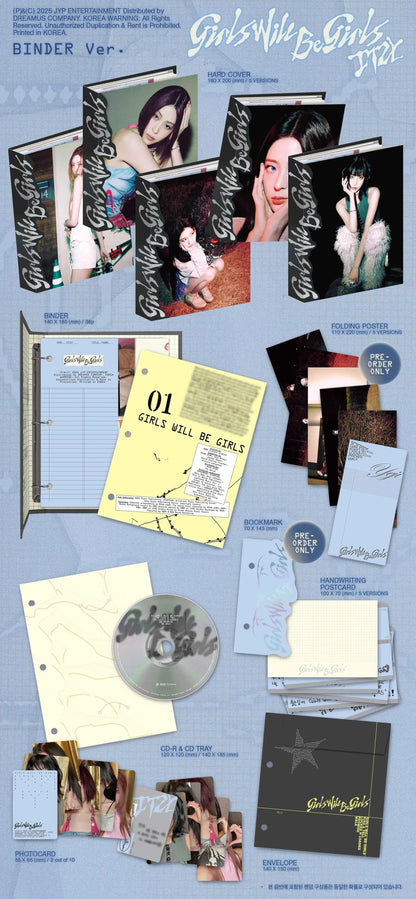 itzy - [girls will be girls] binder ver.
