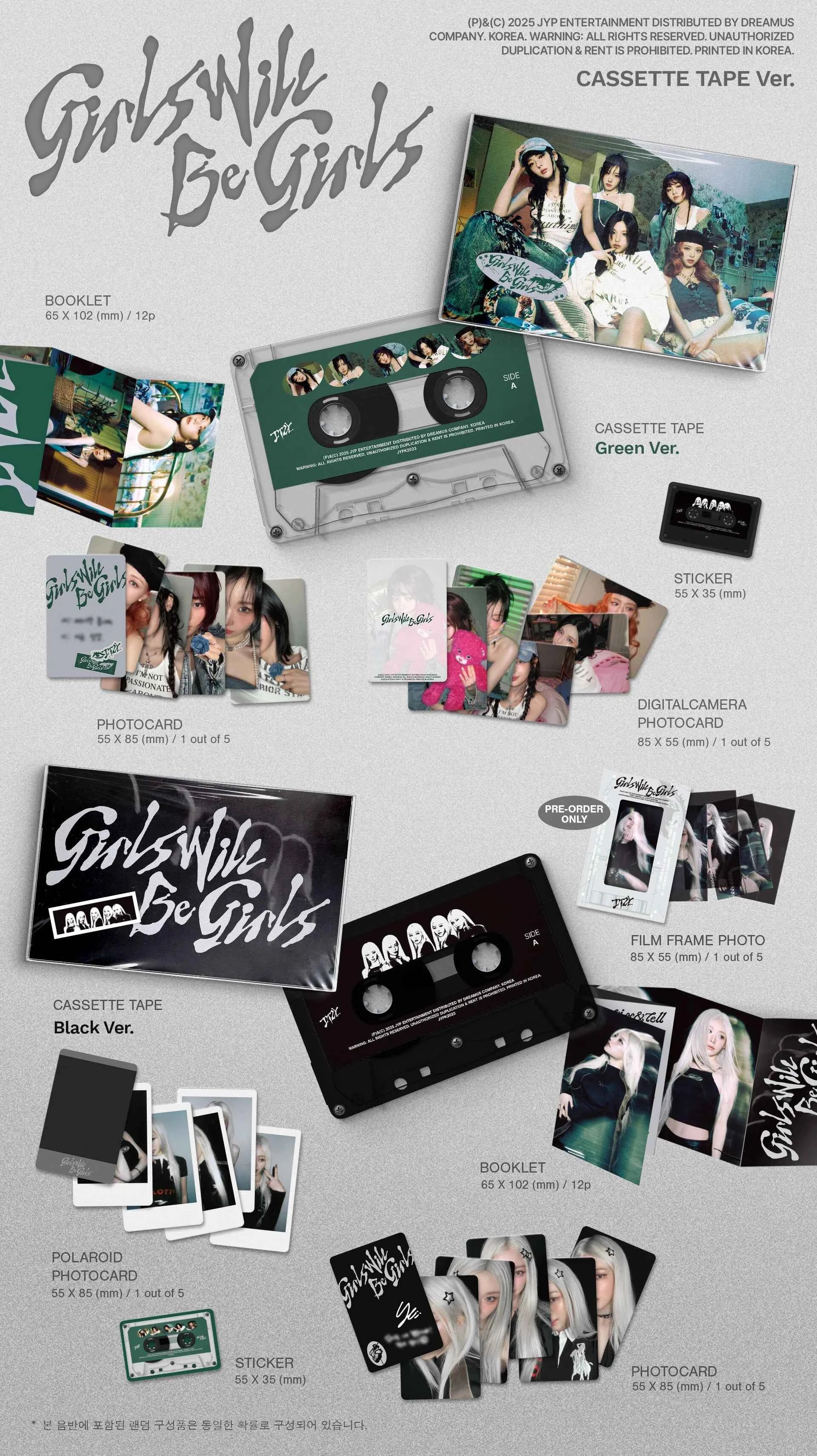 itzy - [girls will be girls] cassette tape ver.