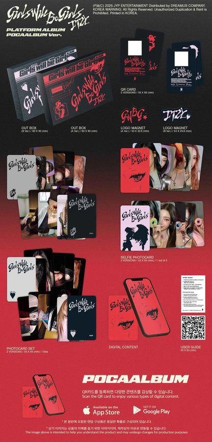 itzy - [girls will be girls] platform album_pocaalbum ver.