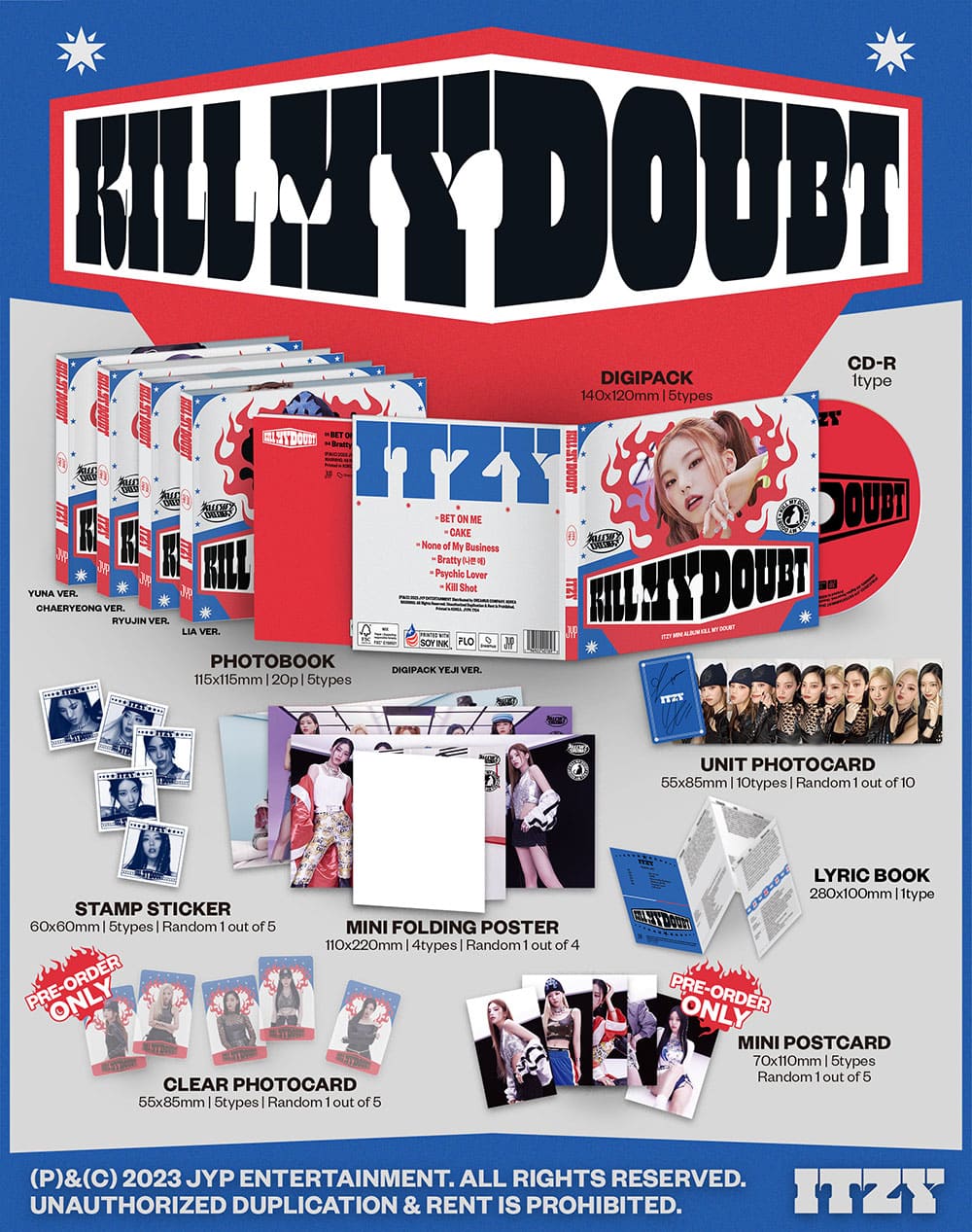 itzy - [kill my doubt] digipack