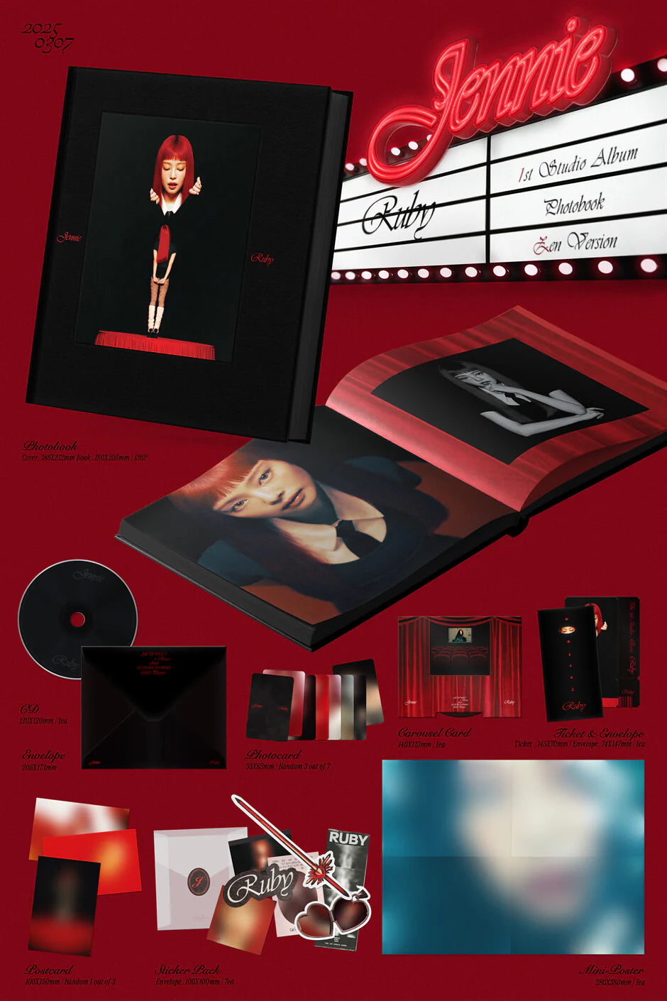 jennie - 1st studio album [ruby] photobook ver.