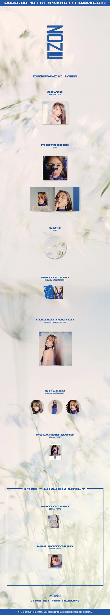 jihyo (twice) - 1st mini album [zone] digipack ver.