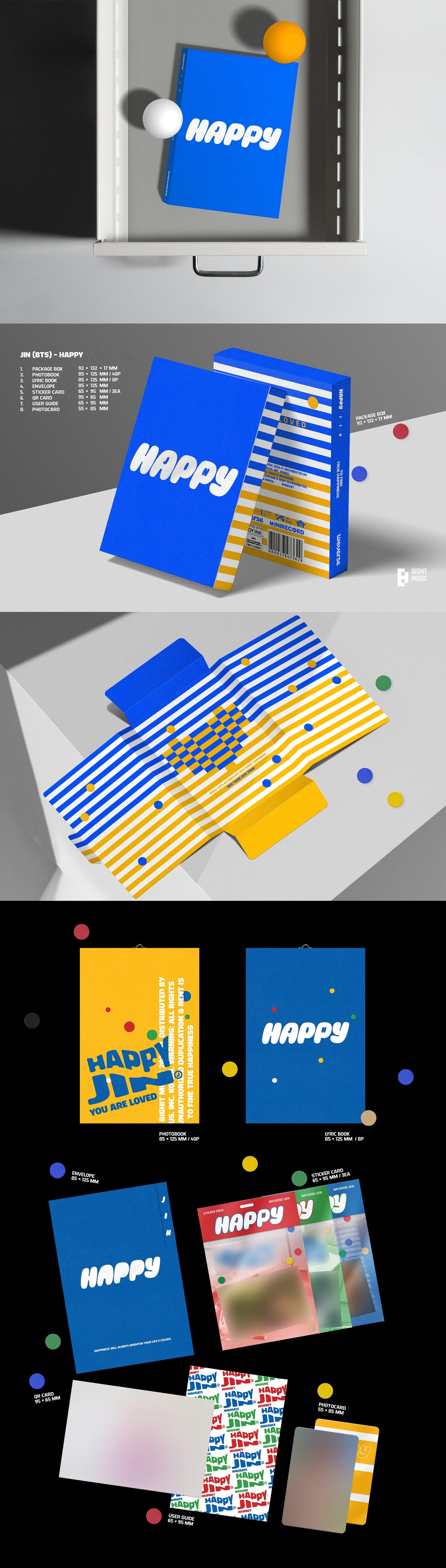 jin - solo album [happy] weverse albums ver.