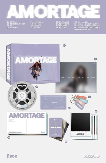 jisoo mini album - amortage (purple ver.) cd