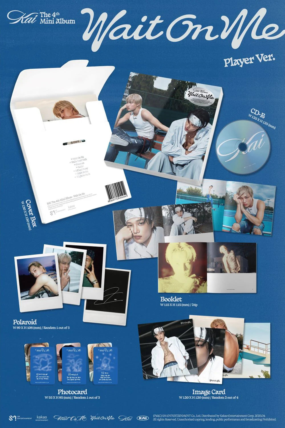 kai - 4th mini album [wait on me] player ver.