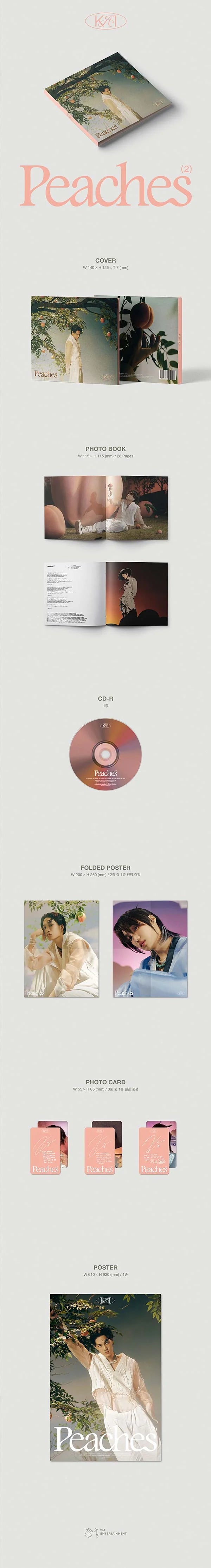 kai - peaches [2nd mini album] digipack ver.