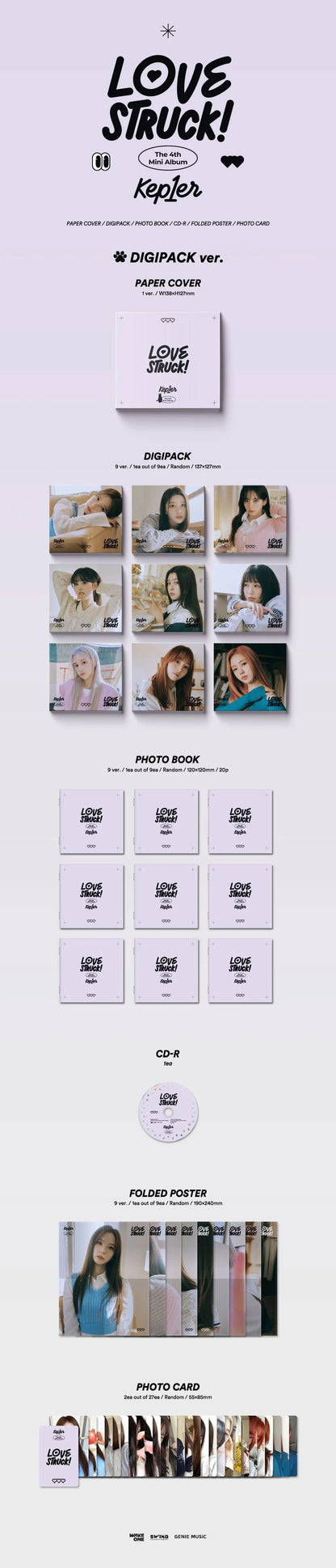 kep1er - 4th mini album [lovestruck!] digipack ver.