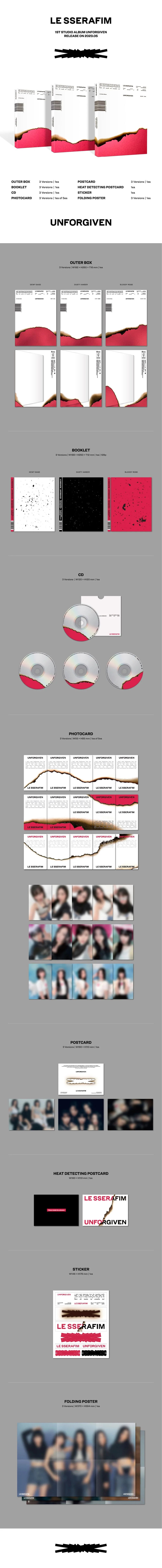 le sserafim - 1st studio album [unforgiven]