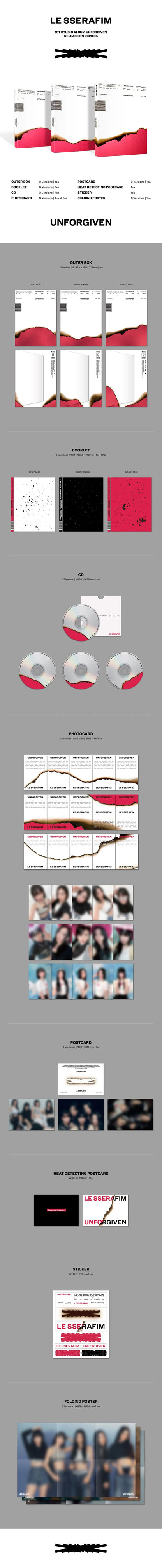 le sserafim - 1st studio album [unforgiven]