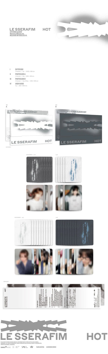 le sserafim - 5th mini album [hot] weverse albums ver.