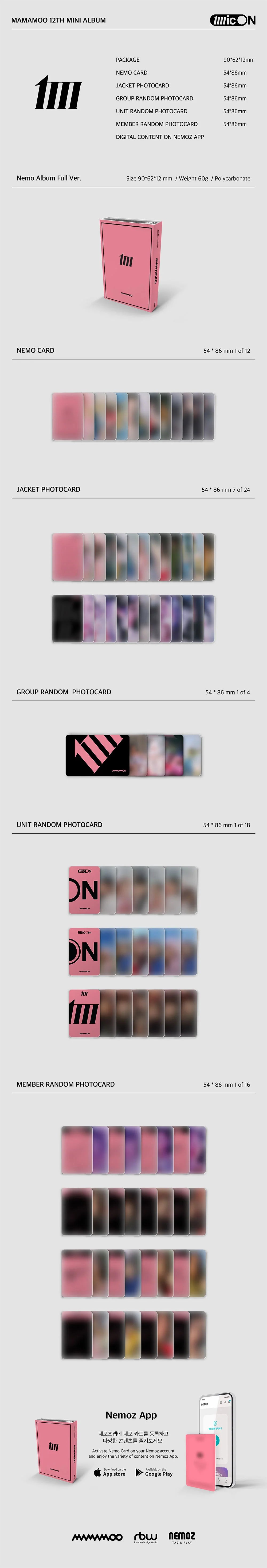 mamamoo - 12th mini album [mic on] nemo ver.