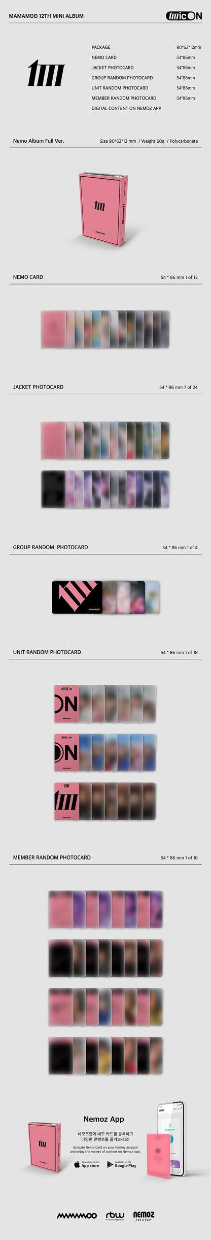 mamamoo - 12th mini album [mic on] nemo ver.