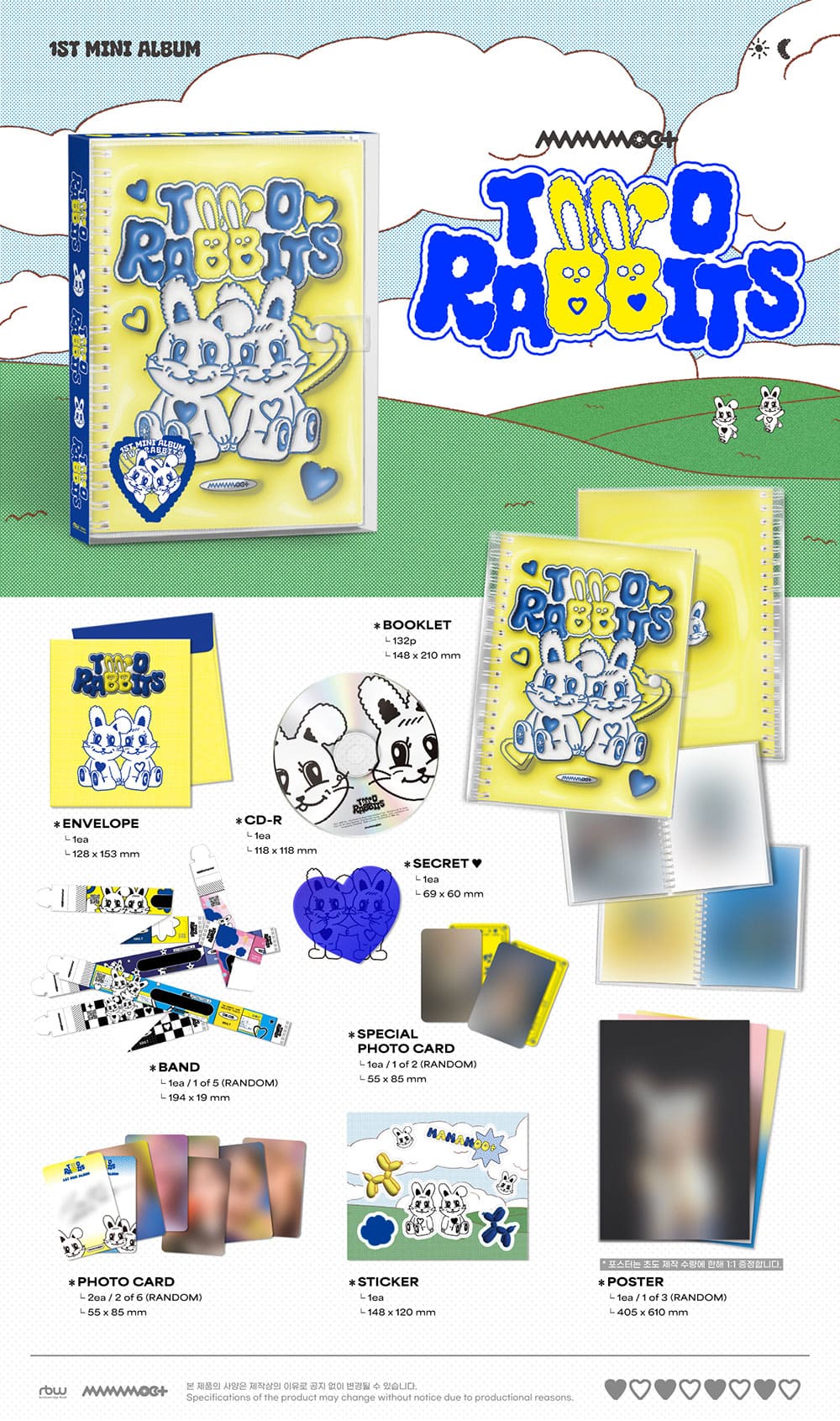 mamamoo+ - 1st mini album [two rabbits]