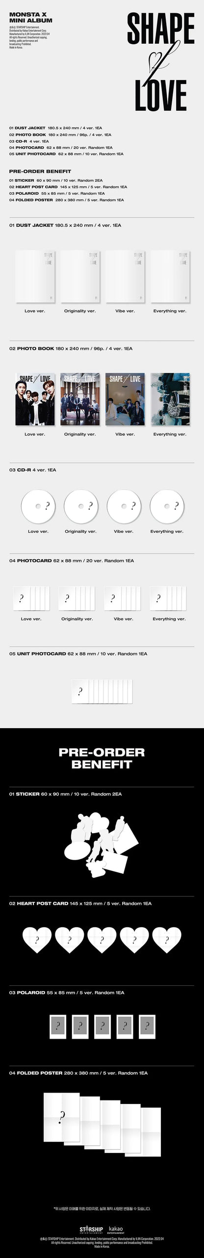 monsta x - shape of love [11th mini album]