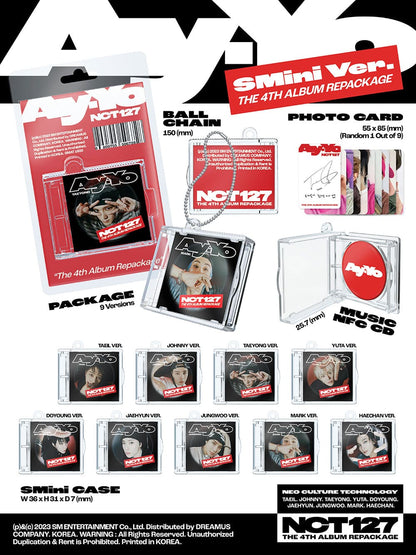 nct 127 - 4th album repackage [ay-yo] smini ver.