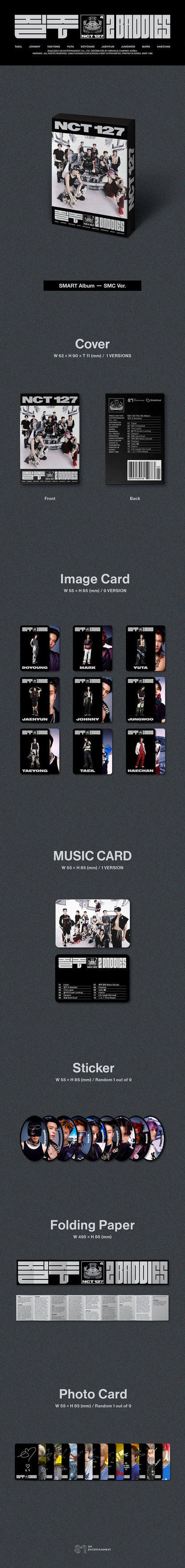 nct 127 - 4th album [질주(2 baddies)] smart album- smc ver.