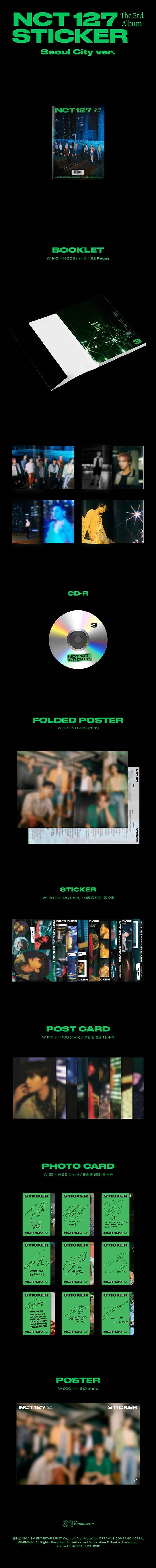 nct 127 - sticker [3rd album] seoul city ver.