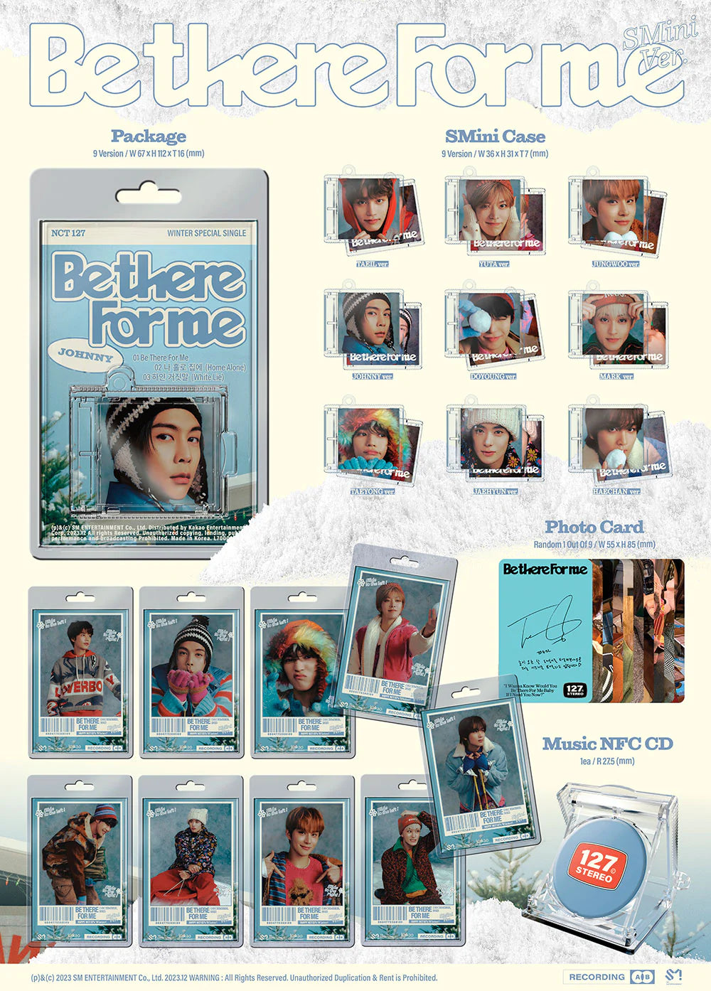 nct 127 - winter special single [be there for me] smini ver.