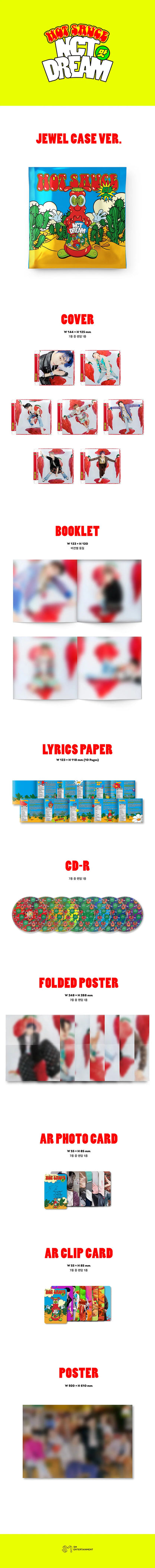 nct dream - 1st album [hot sauce] jewel case ver.