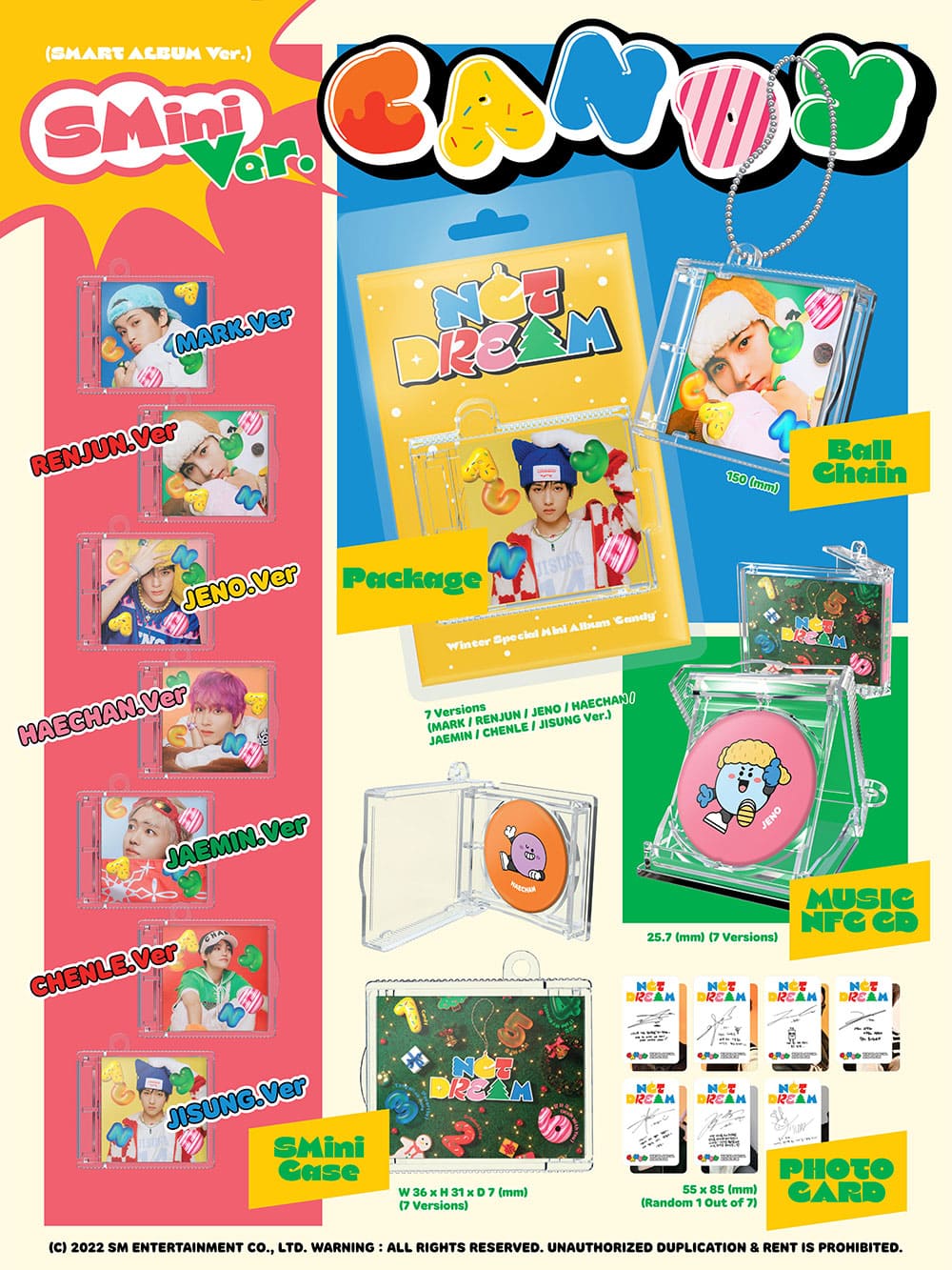 nct dream - winter special album [candy] smini ver.