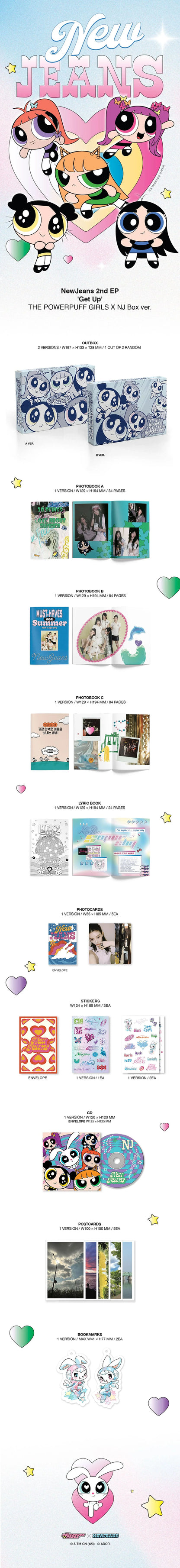 newjeans - 2nd ep[get up] the powerpuff girls x nj box ver.