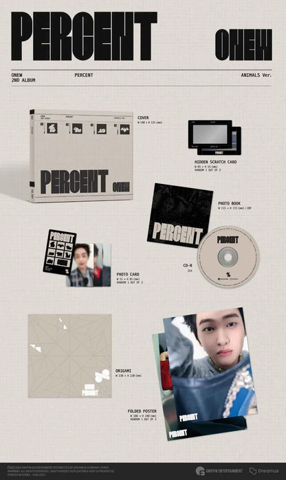 onew - 2nd album [percent] digipack ver.