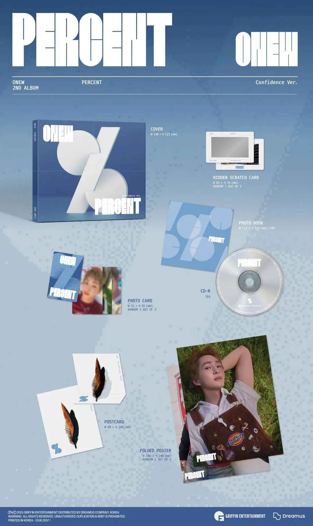 onew - 2nd album [percent] digipack ver.