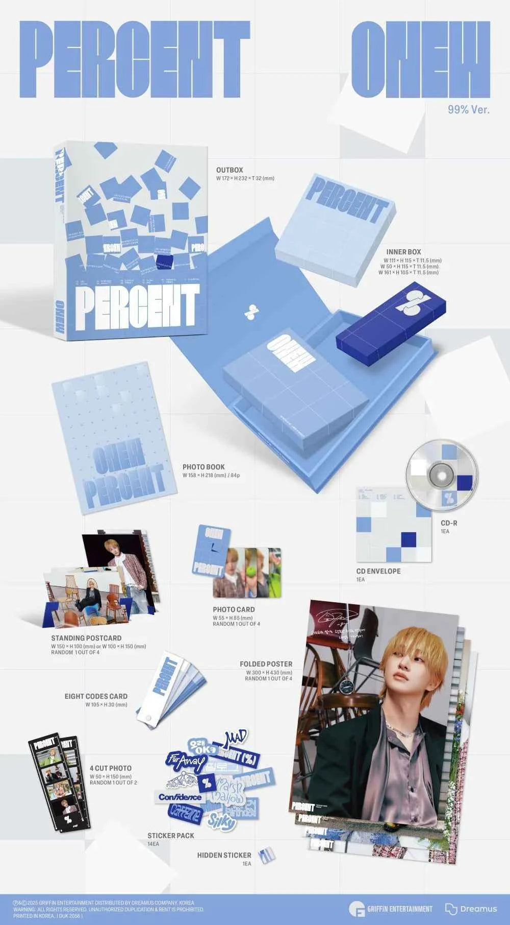 onew - 2nd album [percent] photobook ver.