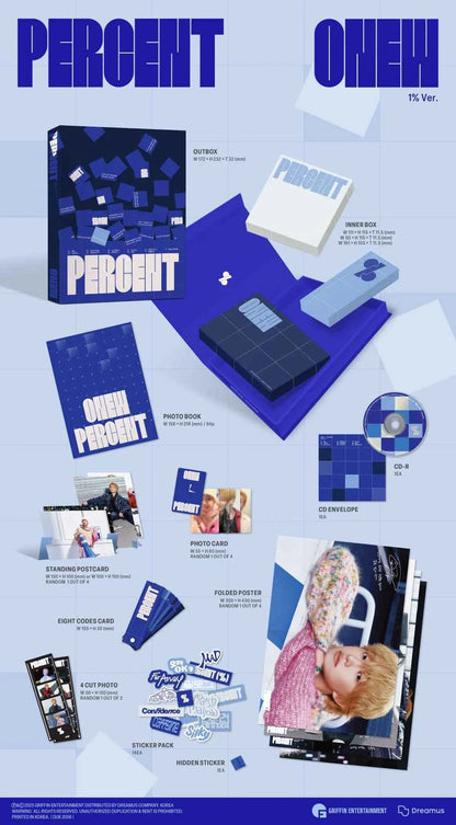 onew - 2nd album [percent] photobook ver.