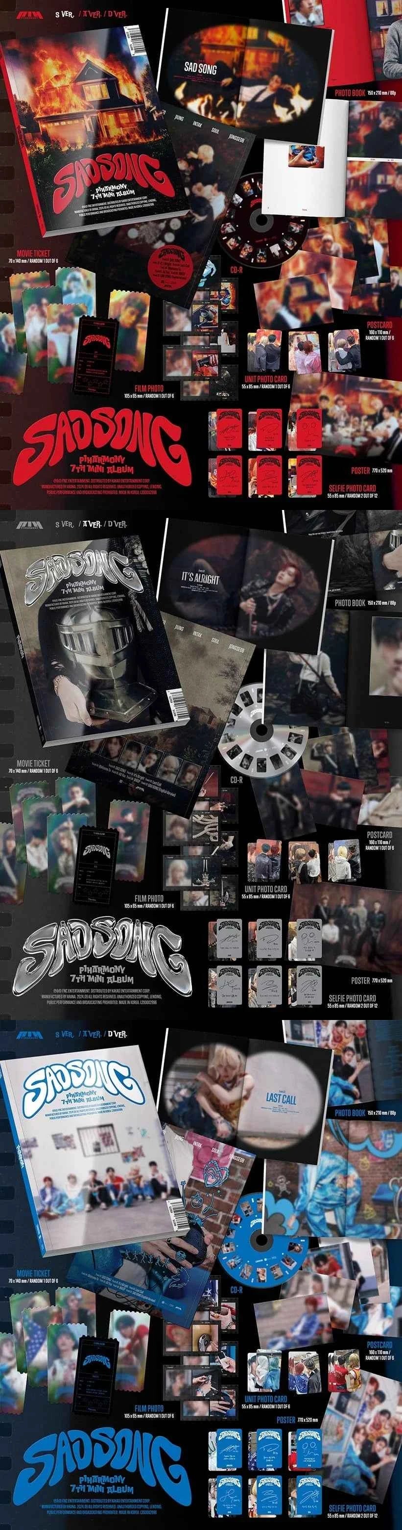 p1harmony - 7th mini album [sad song] standard ver.