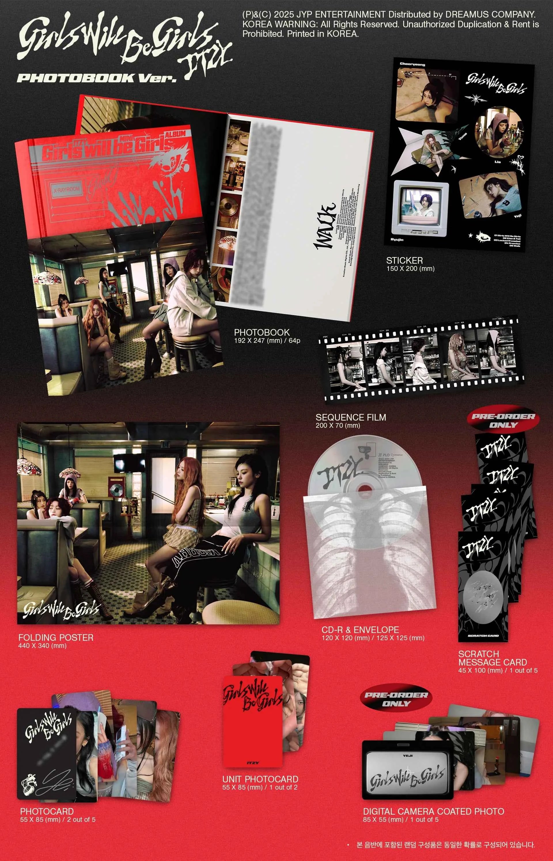 itzy - [girls will be girls] photobook ver.