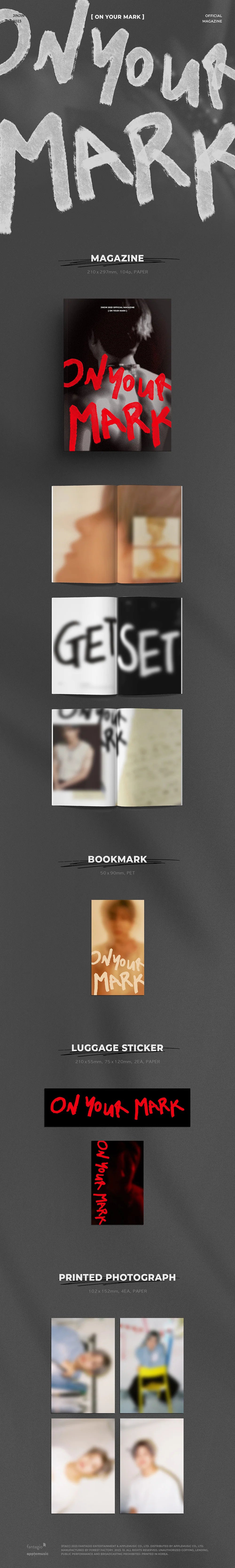 jinjin (astro) - jinjin 2023 official photobook [on your mark]