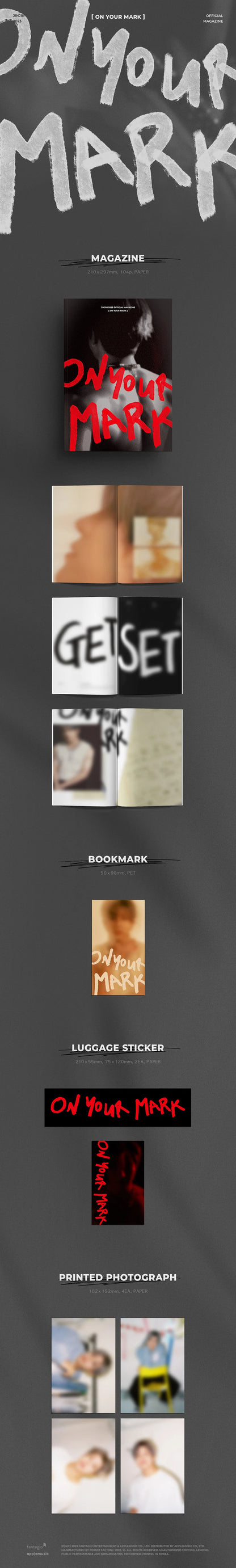 jinjin (astro) - jinjin 2023 official photobook [on your mark]