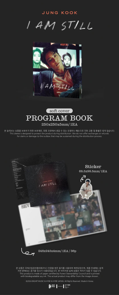 jungkook - [jung kook: i am still] program book (kor ver.)