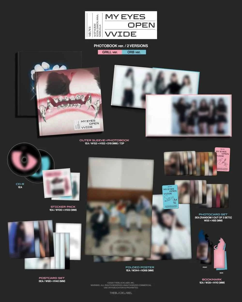 meovv - 1st ep album [my eyes open vvide] photobook ver.