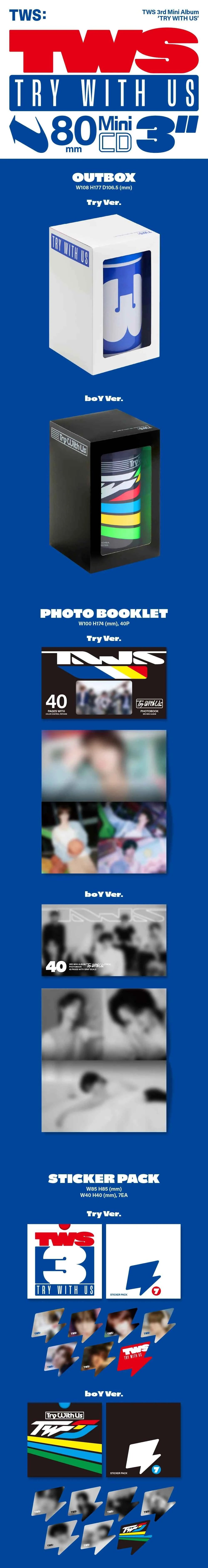 tws - 3rd mini album [try with us]