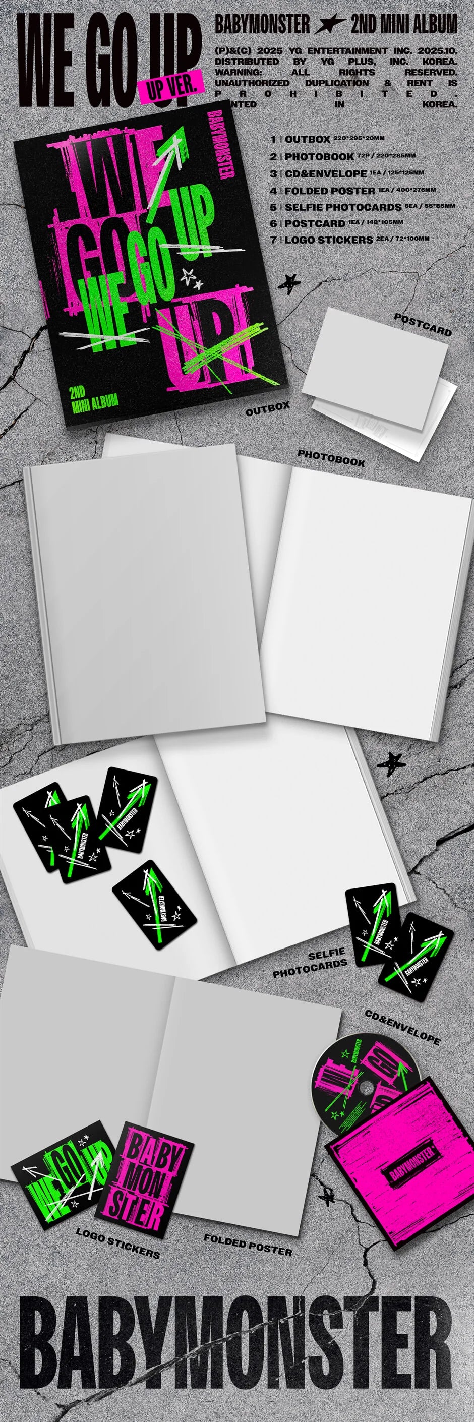 babymonster - 2nd mini album [we go up] up ver.