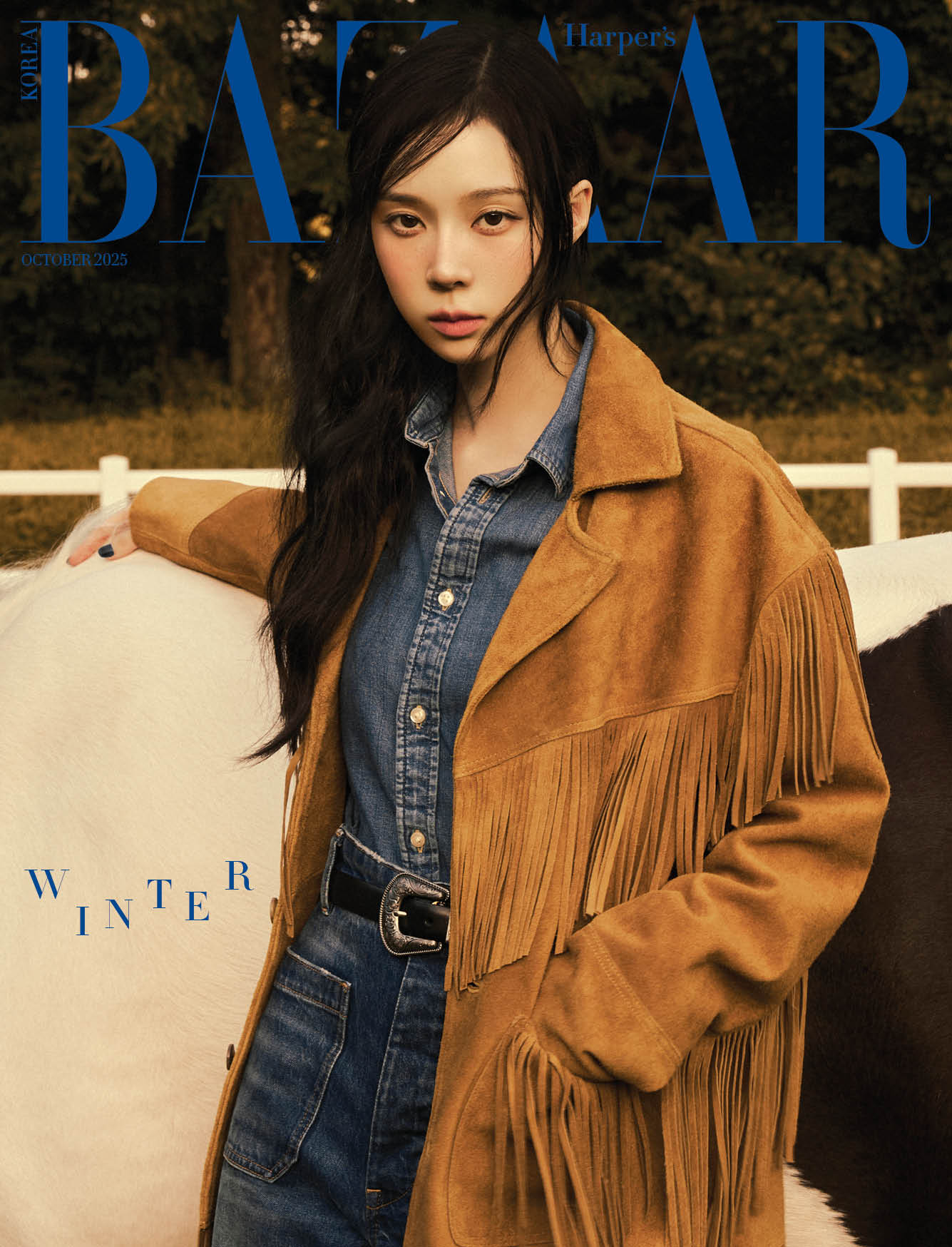 harper's bazaar - [2025, october] - cover : aespa winter