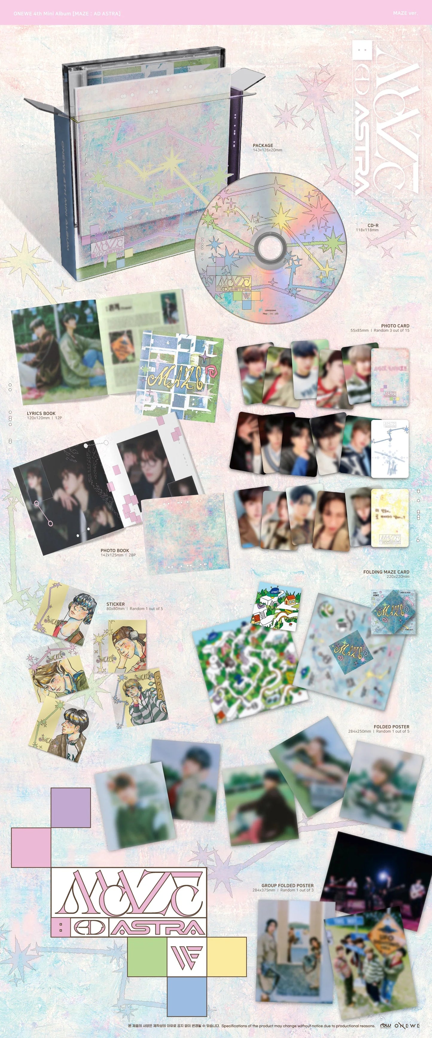 onewe - 4th mini album [maze : ad astra] maze ver.