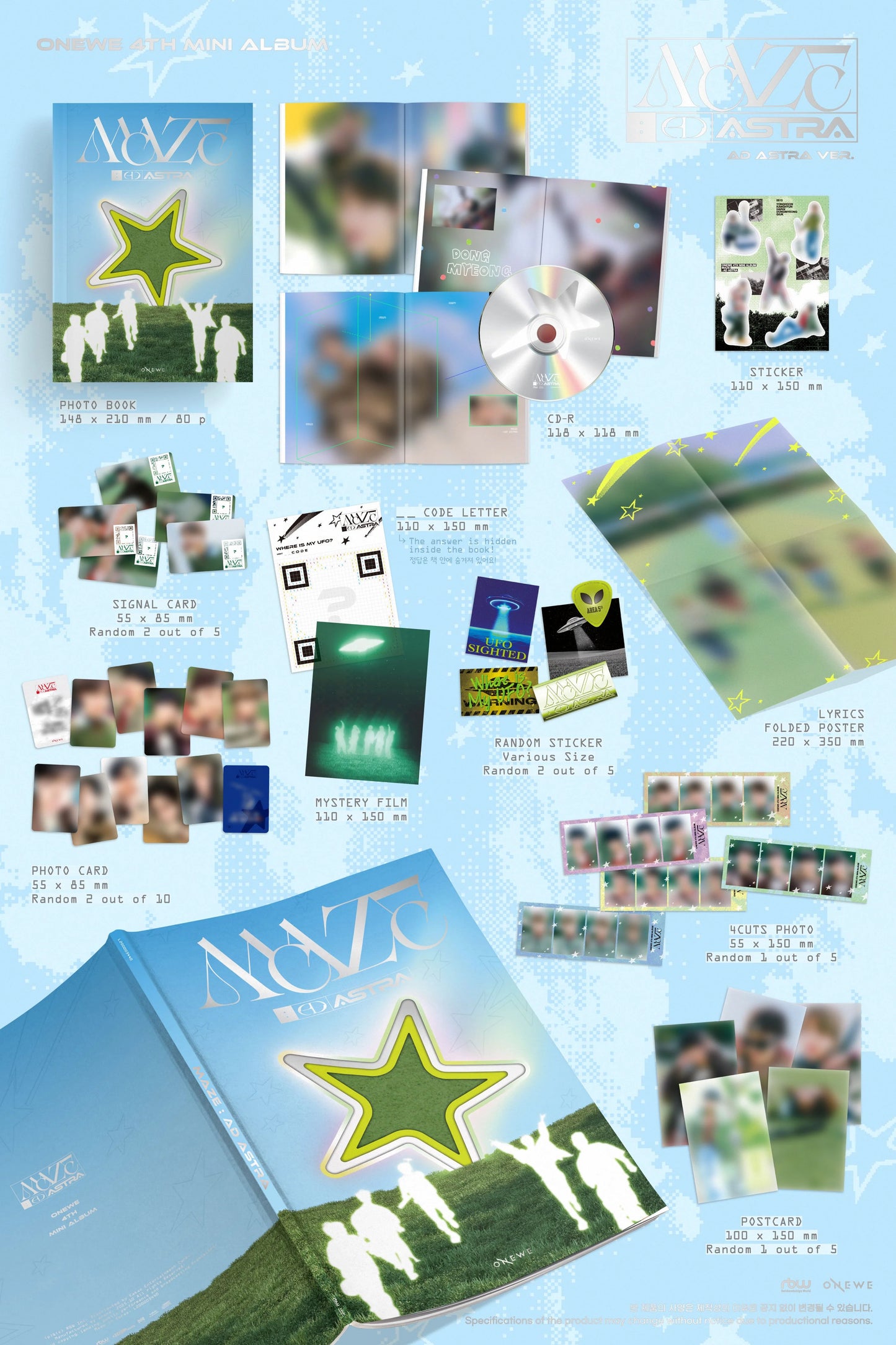 onewe - 4th mini album [maze : ad astra] ad astra ver.