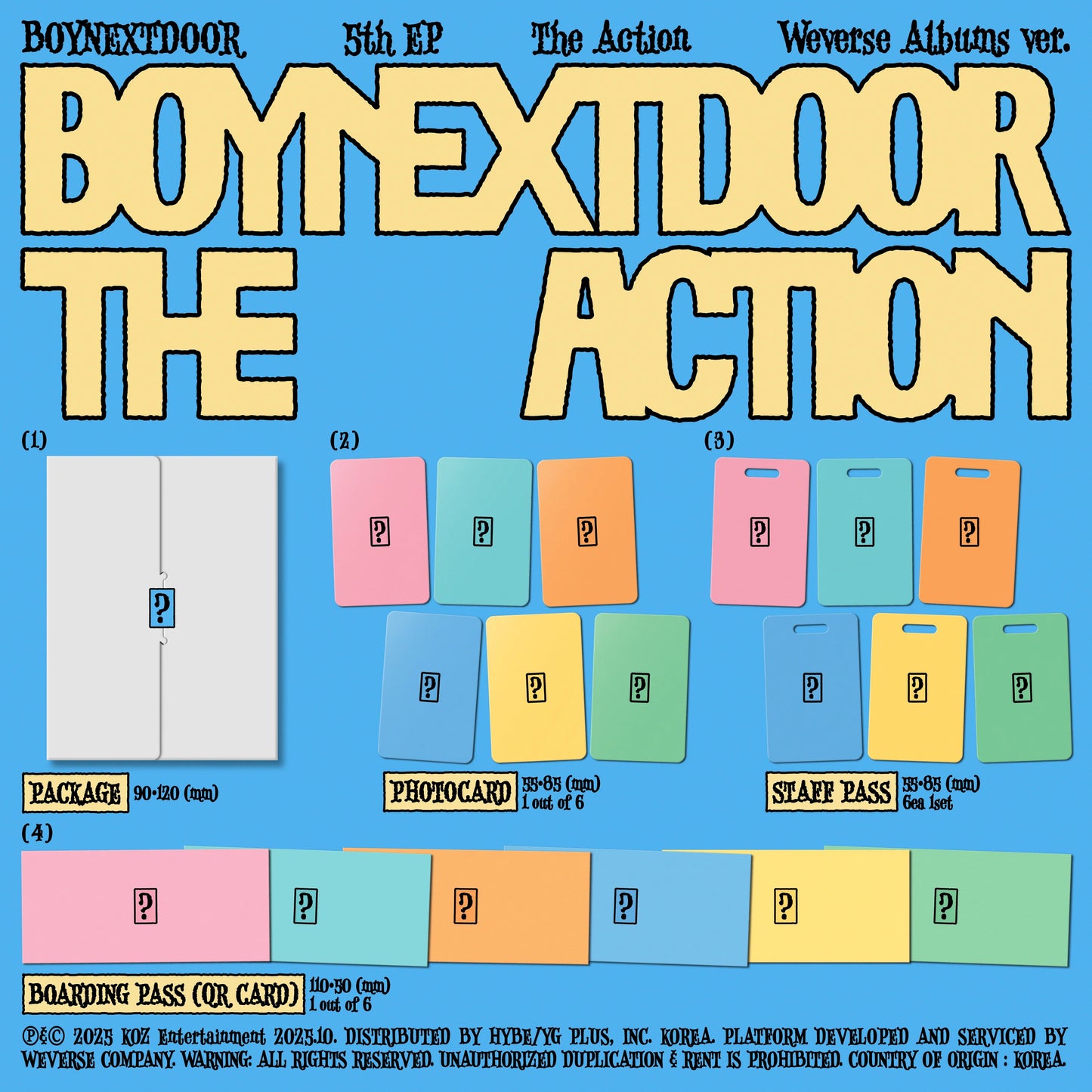 boynextdoor - 5th ep [the action] weverse albums ver.