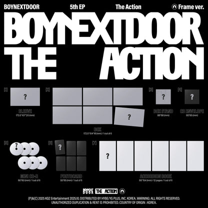 [pob] boynextdoor - 5th ep [the action] frame ver. [set]