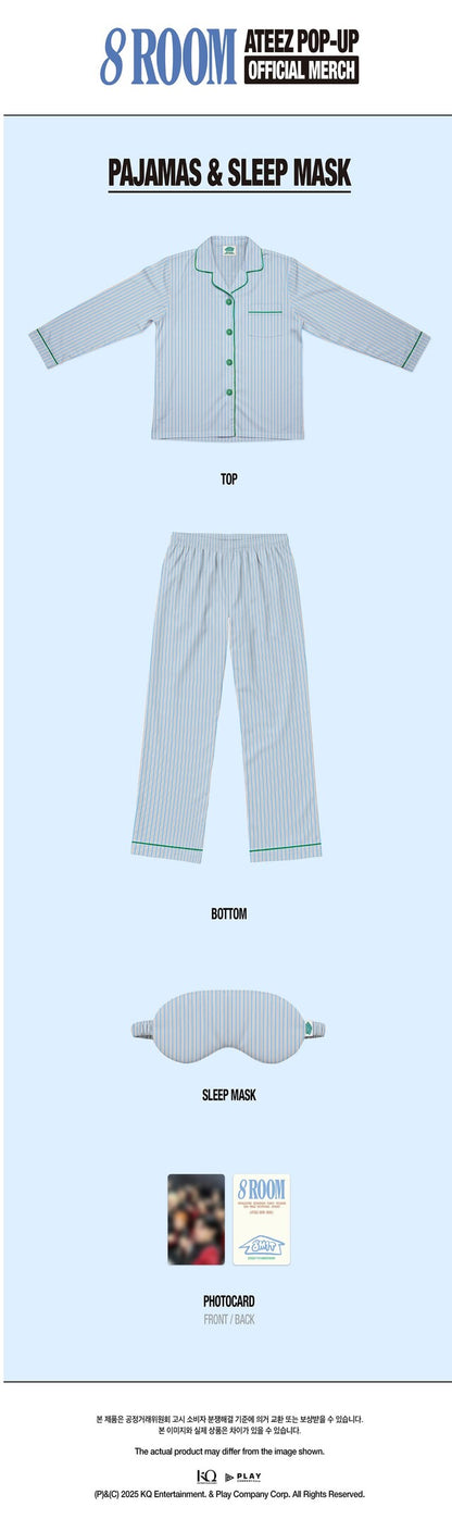 ateez - [8room] pajamas & sleep mask